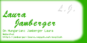 laura jamberger business card